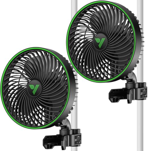 VIVOSUN AeroWave E6 Gen2, Grow Tent Clip Fan 6”, EC Motor, Smart Control, Powerful Oscillating Fan, Local Timer, Weatherproof IP54, for Hydroponics Circulation Cooling, Black | EC Motor, Smart Wifi Control, Local Timer, Weatherproof IP54, Strong Airflow b