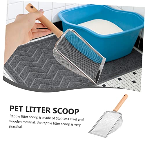 Sosoport Reptile Litter Scoop Durable Pet Litter Shovel for Easy Cleanup Comfortable Handle for Efficient Reptile Waste Management for Reptile Owners