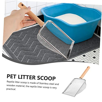 Sosoport Reptile Litter Scoop Durable Pet Litter Shovel for Easy Cleanup Comfortable Handle for Efficient Reptile Waste Management for Reptile Owners