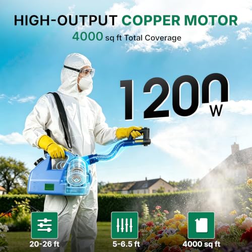 SWANSOFT 7L(1.85 Gallon) ULV Fogger Machine, Electric Atomizer Sprayer, Portable Foggers Machine for Home Indoor