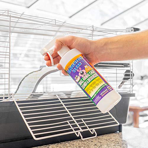 Amazing Small Animal Cage Cleaner, Just Spray/Wipe, Easily Removes Messes & Odors - Hamster Cages, Mice, Rat Cage, Guinea Pig Cage, Rabbit Cage, Ferret Cage, Dog Cage - USA Made - style: 16 Fl Oz (Pack of 1)