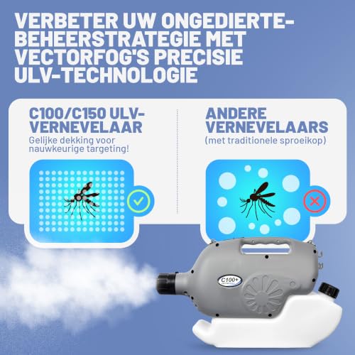 C100 Plus Mosquito Fogger Machine, Bug Fogger, Mosquito Sprayer, Mist Blower, ULV Cold, 26 Ft Spray, 1250W Samsung Motor, Adjustable 5-50 Micron, Tick, Bee, Outdoor Fogger 110V - size: 1.1 Gallon - 4 Liters
