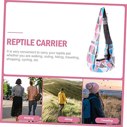 1Pc Adjustable Bearded Dragon Carrier Sling Reptile Carrier for Travel Lizard Sling for Bearded Dragons and Other Reptiles Portable Pet Transport Solution