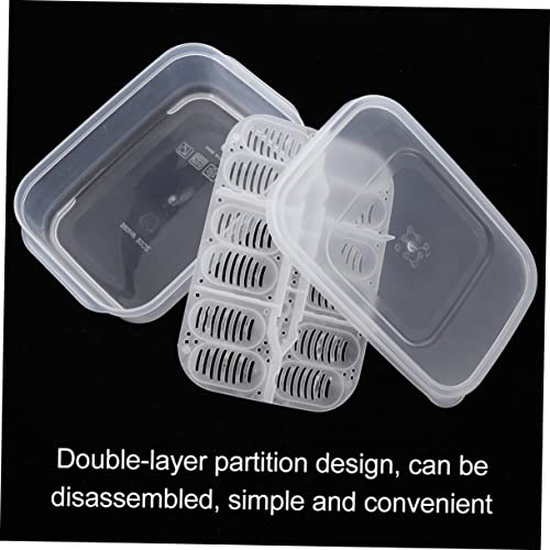 Reptile Hatching Box Transparent Incubation Hatchery for Lizard and Two Design for Eggs Lightweight and Durable Incubator for Reptile Breeding