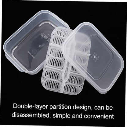 Reptile Hatching Box Transparent Incubation Hatchery for Lizard and Two Design for Eggs Lightweight and Durable Incubator for Reptile Breeding