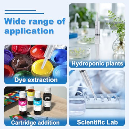 20ml Syringe with Measurement for Scientific Labs, Feeding Pets, Refilling and Measuring Liquids,Dispensing,with Cap (5PCS, 20ml) - size: 5PCS-20ml
