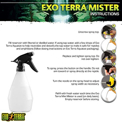 Hagen Exo Terra Mini Mister Spray Bottle, 16-Ounces (Pack of 3) - size: 15.9 Ounces (Pack of 3)