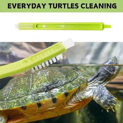 4 Pack Turtle Brush - Turtle Shell Cleaning Brush with Suction Cup for Tank Remove Aquatic Mud Dirt Tortoises Back Scratches Brush Promoting Shell Health for Red Eared Slider Turtle (4 Pack)