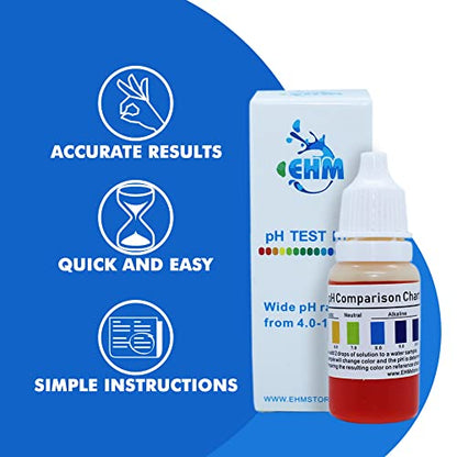 Alkaline Water (ph Test Kit) for Drinking Water Measures pH Level of Water More Accurately Than Test Strips pH Starter Kit Drops Easy to Use