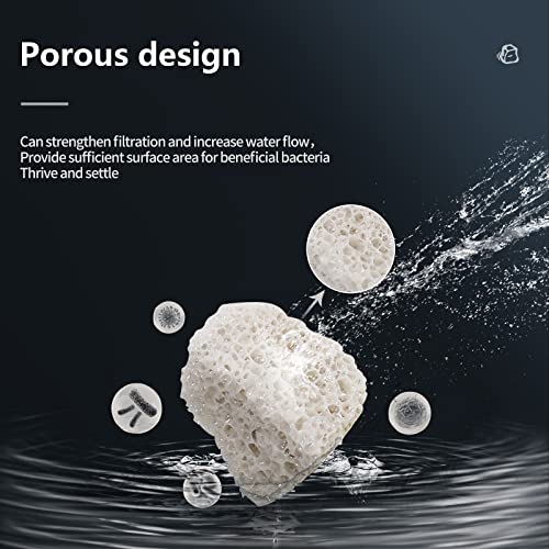 Aquarium Biological Filter Media, Floating Ceramic Bio Media | UPETTOOLS Aquarium Biological Filter Media, Floating Ceramic Bio Media - size: Floating Ceramic Bio Media
