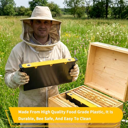 Feeder Beehive Frame 2 Pack 6.5L Bee Feeder Update Feeder Deep Frame Water Feeder Beekeeping Supplies Equipment Tools - size: 2 Pack 6.5 L