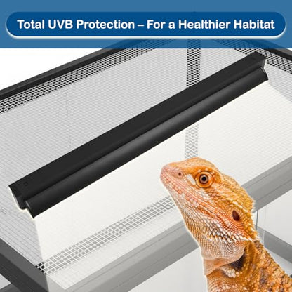 T5 UVB Reptile Light Bulb – 2-Pack 24W High-Output 10.0 UVB Bulbs for Bearded Dragons, Turtles & Lizards – Liner UVA/UVB Lighting for Basking & Vitamin D3 Synthesis - size: UVB10.0 24W T5 Bulb ONLY