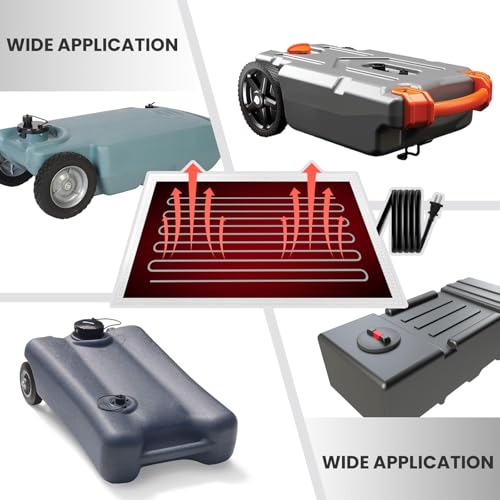 (Pack of 2) RV Tank Heater Pad 12" x 18" 120V | Holding Tank Heating Pad Use with Up to 50 Gallons Fresh Water with Automatic Thermostat Control