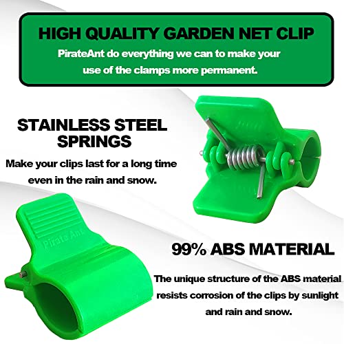 Greenhouse Clamps for 1/2 Inch PVC Pipe, Greenhouse Hoops,Support Frame, Grow Tunnel,Plant Support Garden Stakes.For Fixing Plant Cover, Garden Plastic Sheeting, Film Row Cover, Net. - size: for 1/2 inch PVC Pipe