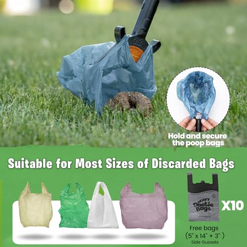 GoGo Stik XP Consumer Reports #1 Rated Ergonomic Scooper 2024, 2026. Quick, Clean, & Convenient Pro Pooper Scooper for All Dog Pet Waste Cleanup. Use Store Bags or Heavy Dootie Bags. - size: 1 Count (Pack of 1)