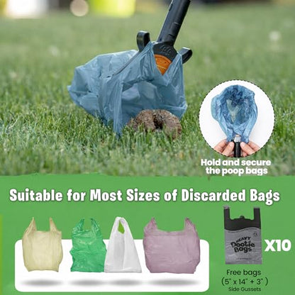 GoGo Stik XP Consumer Reports #1 Rated Ergonomic Scooper 2024, 2026. Quick, Clean, & Convenient Pro Pooper Scooper for All Dog Pet Waste Cleanup. Use Store Bags or Heavy Dootie Bags. - size: 1 Count (Pack of 1)