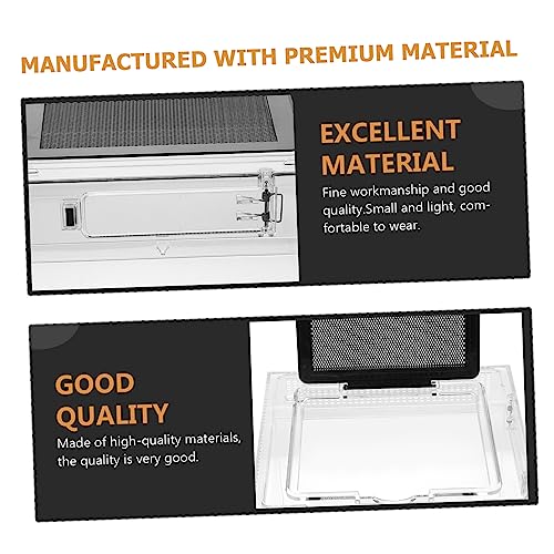 1pc Reptile Feeding Box Transparent Pet Display Container for Lizards Snakes and Turtles Lightweight and Compact Crawling Ventilation for Easy Observation and Cleaning
