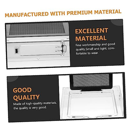 1pc Reptile Feeding Box Transparent Pet Display Container for Lizards Snakes and Turtles Lightweight and Compact Crawling Ventilation for Easy Observation and Cleaning