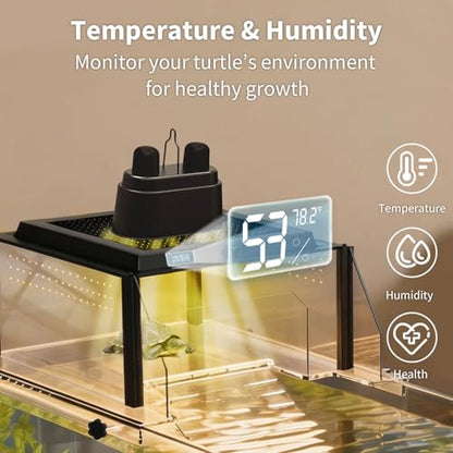 Turtle Basking Platform Fits 17–19" Wide Aquariums for Aquatic Turtles - size: Fit 17-19 Inchs Wide