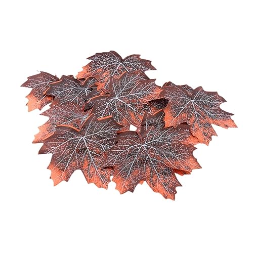 BESPORTBLE Reptile Enclosure Decor 12pcs Maple Leaf Litter Pet Supplies Realistic Reptile Plants for Snake Lizard