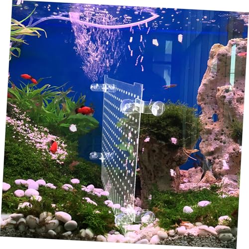 Clear Acrylic Fish Tank Divider for Aquariums Flexible Isolation Plate with Rounded Edges DIY Fit for Various Protects Fish and Prevents Conflicts in Reptile and Shrimp Tanks