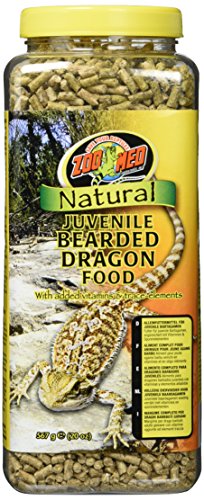 Zoo Med 20-Ounce Natural Bearded Dragon Food, Juvenile Formula