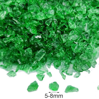1.3 LB Crushed Glass Sand Broken Fire Glass Pieces for Crafts,Light Green | Crush Terrarium Rocks Stones,Fire Pit,Crafts,Resin Arts,Succulents,Vase Fillers,Candle Holder Filler - color: Light Green