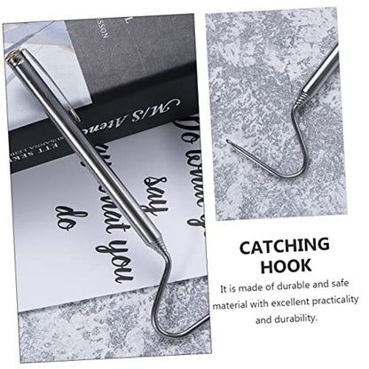 Happyyami 2pcs Snake Catching Hooks Telescoping Reptile Grabbers for Safe Handling of Snakes and Other Reptiles Sturdy Stainless Steel Design