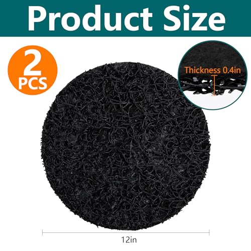 EBaokuup 2 Pcs Plant Pot Drainage Insert Discs, 12 Inch Thickened Mesh Pot Drainage Discs, Lightweight Planter Pad Insert to Prevents Soil Loss Indoor Outdoor - color: 12 Inch-2 Pcs