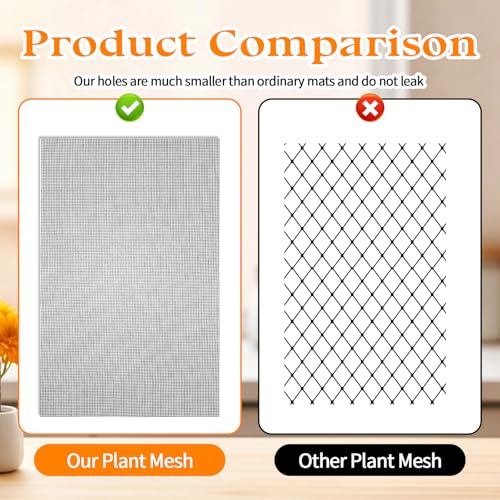 10 Pc Mesh for Plant,Plant Mesh Drainage Meshe,Flower Pot Hole Meshe Pad | DIY Drainage Bottom Netting, Gardening Bottom Grid Mat, Plant Potting Cover Pad, for Potted Succulent, Prevent Soil Loss