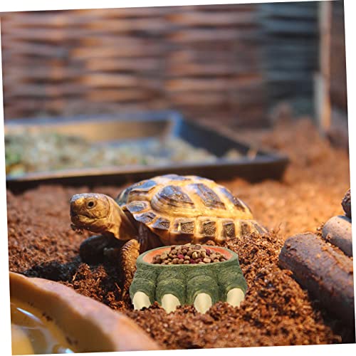 MERRYHAPY Reptile Food Container Bearded Pet Food Basin Snake Terrarium Lizard Water Dish