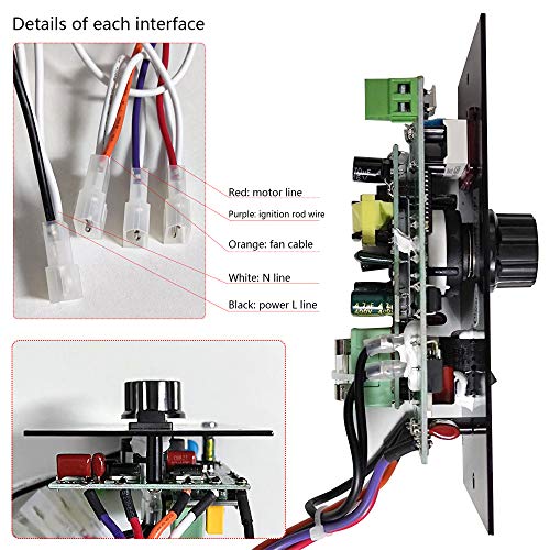 Digital Thermostat Kit for Traeger Pellet Grills, Barbecue Grill Replacement Parts, Control Panel Thermometer Pro Controller