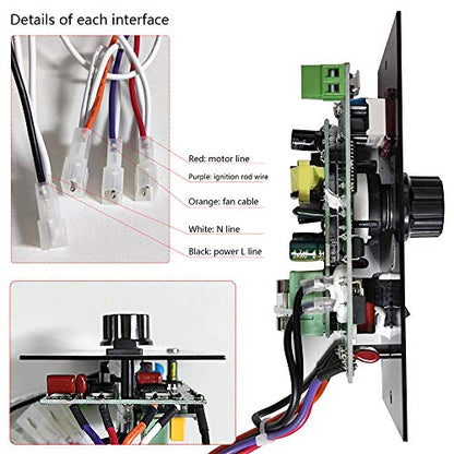 Digital Thermostat Kit for Traeger Pellet Grills, Barbecue Grill Replacement Parts, Control Panel Thermometer Pro Controller