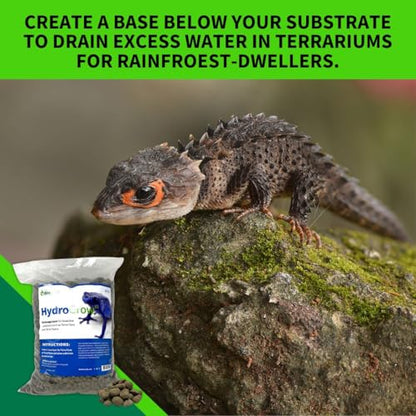 The Bio Dude HydroGrow V2 18 quarts Drainage Layer for Tropical bioactive terrariums, Reptile habitats, hydroponics, aquaculture and Soil Aeration