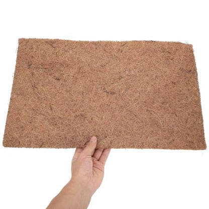 YARNOW 4pcs Natural Coconut Fiber Reptile Carpet Liner with Antislip Surface for Snake and Reptile Home Breeding Terrarium Bedding Mat