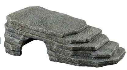 Zilla Herp Hotel, Naturalistic Hide and Basking-Platform for Leopard Geckos, Bearded Dragons, Anoles, Large - size: Large