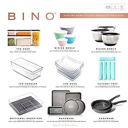 BINO Plastic Egg Container for Refrigerator - Clear, 13 Count, Sturdy, Durable - size: 13 Egg