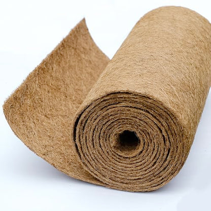 Coco Coir Liner, Yarrdfir 24x80 inch Natural Coconut Liners for planters Flower Basket, Reptile Carpet, Natural Coconut Fiber mat, Garden Decoration, Animal pet pad, Snow Mat - size: 24x80 Inch (Pack of 1)