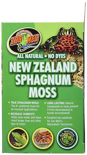 Zoo Med New Zealand Sphagnum Moss (Pack of 2) - size: Single Pack (Pack of 2)