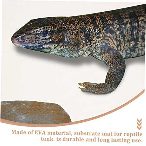 Reptile Carpet Mat for Leopard Gecko Bearded Dragon Lizard Snake Turtle Waterproof Non-Toxic Soft Bedding for Terrarium Accessories - color: White
