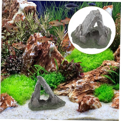 BESPORTBLE Aquarium Decoration Resin Reptile Hide Cave Unique Natural for Turtle Snake Habitat Terrarium Fish Tank Accessory Easy to Clean Maintain Aesthetic Appeal