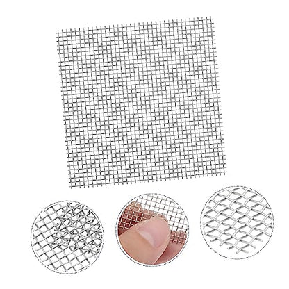 8pcs Fish Tank Breeding Net Stainless Steel Mesh Pad for Aquatic Plant Substrate Moss Met Grass Plant Fixed Net