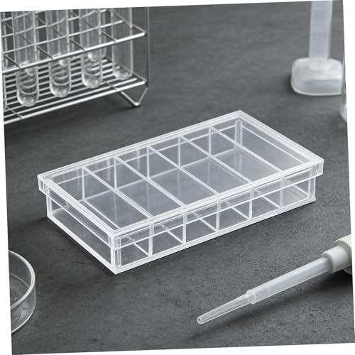 Mipcase Acrylic 6-Well Incubation Box with Lid for Laboratory Specimen Observation, Fish and Reptile Breeding, Easy-Clean Aquarium Breeder Tray