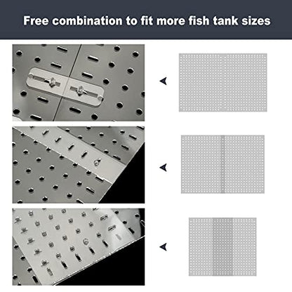 Fish Tank Divider Clear 30/40/50/65/75/90/125/150 Gallon Aquarium Divider | Adjustable Acrylic Fish Tank Divider, Fits 12/18in Wide Aquarium 30-150gal, Fish Tank Separator with Suction Cups Accessories - size: 17.3*11.8in(pack of 2)