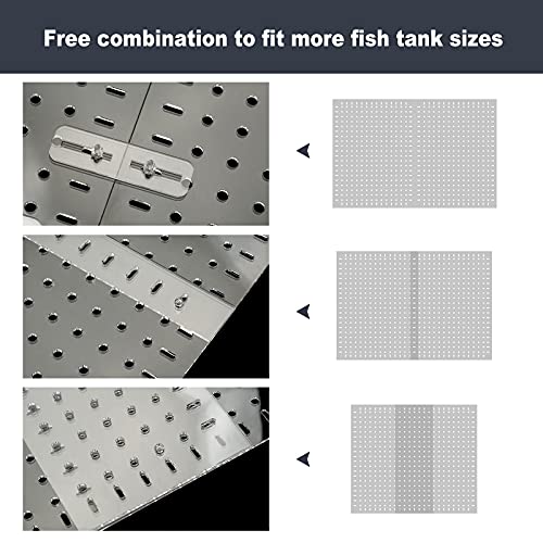 Fish Tank Divider Clear 30/40/50/65/75/90/125/150 Gallon Aquarium Divider | Adjustable Acrylic Fish Tank Divider, Fits 12/18in Wide Aquarium 30-150gal, Fish Tank Separator with Suction Cups Accessories - size: 17.3*11.8in(pack of 2)