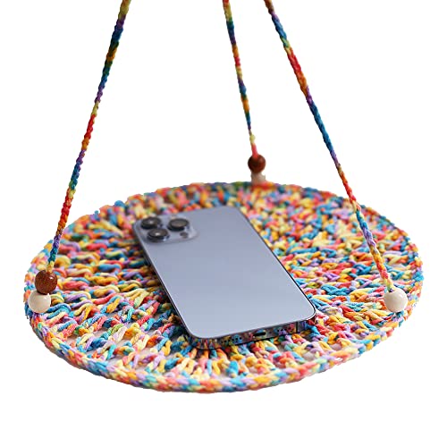 Handwoven Hammock Bearded Dragon Rest Bed Habitats Supplies Climbing Terrarium for Lizard Leopard Gecko Parrots Parakeet Cockatiel Rats Snake Hamster Squirrel Chameleon Small Birds (Dazzling Orange) - color: Dazzling Orange