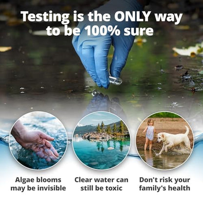 5Strands Blue Green Algae Test Kit (2 Pack), On Site Lake & Pond Water Testing, Water Safety Test, Algae Detection, Fast 10 Minute Results