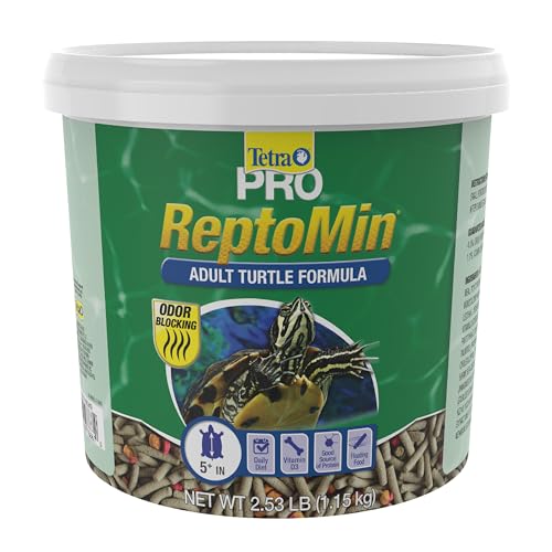 Tetra ReptoMin Pro Sticks Floating Food for Adult Aquatic Turtles, 2.54 lbs | For Adult Aquatic Turtles 5" And Up, Good Source of Protein & Vitamin D3 For Healthy Immune System, Odor-Blocking Technology - size: 2.54 Pound (Pack of 1), style: Adult Turtle