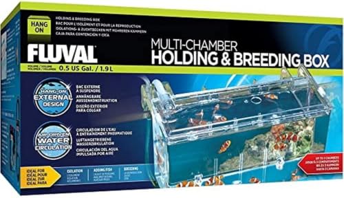 Fluval Multi-Chamber Holding and Breeding Box, Large – Up to 3 Separate Housing Compartments (Pack of 6) - size: Large (Pack of 6)