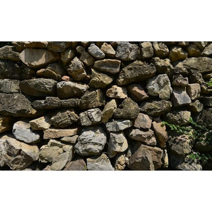 Rock Aquarium Background Natural Stone Fish Tank Background Rocky Glass Terrarium Background Stone Wall with Sunray Aquarium Background Rock Stone Reptile Habitat Background Poster 24x12in - color: Warm Brown, size: 24(W)x12(H)inches/ 60(W)*30cm(H)